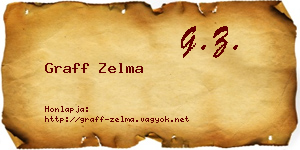 Graff Zelma névjegykártya